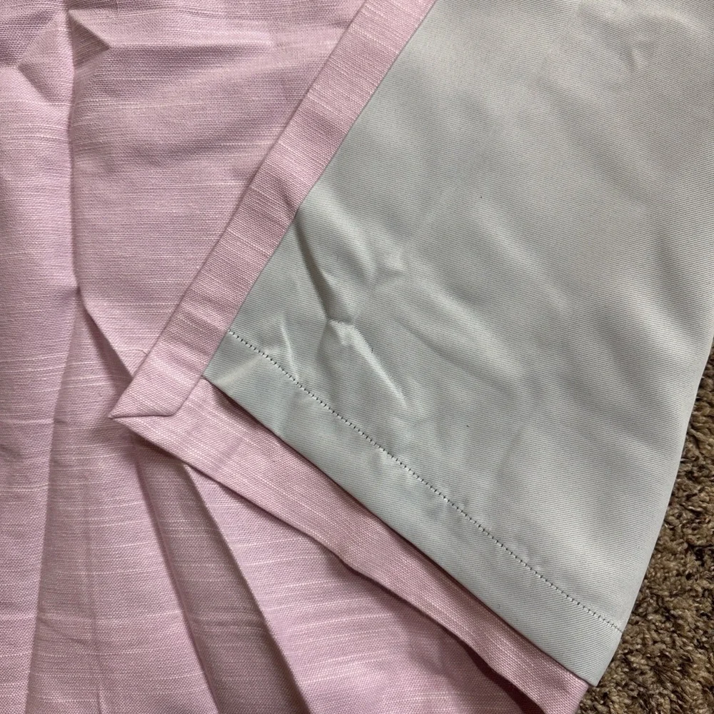 Pottery Barn Kids Bright Linen blackout curtain panel 44” x 84” 1 panel Pink